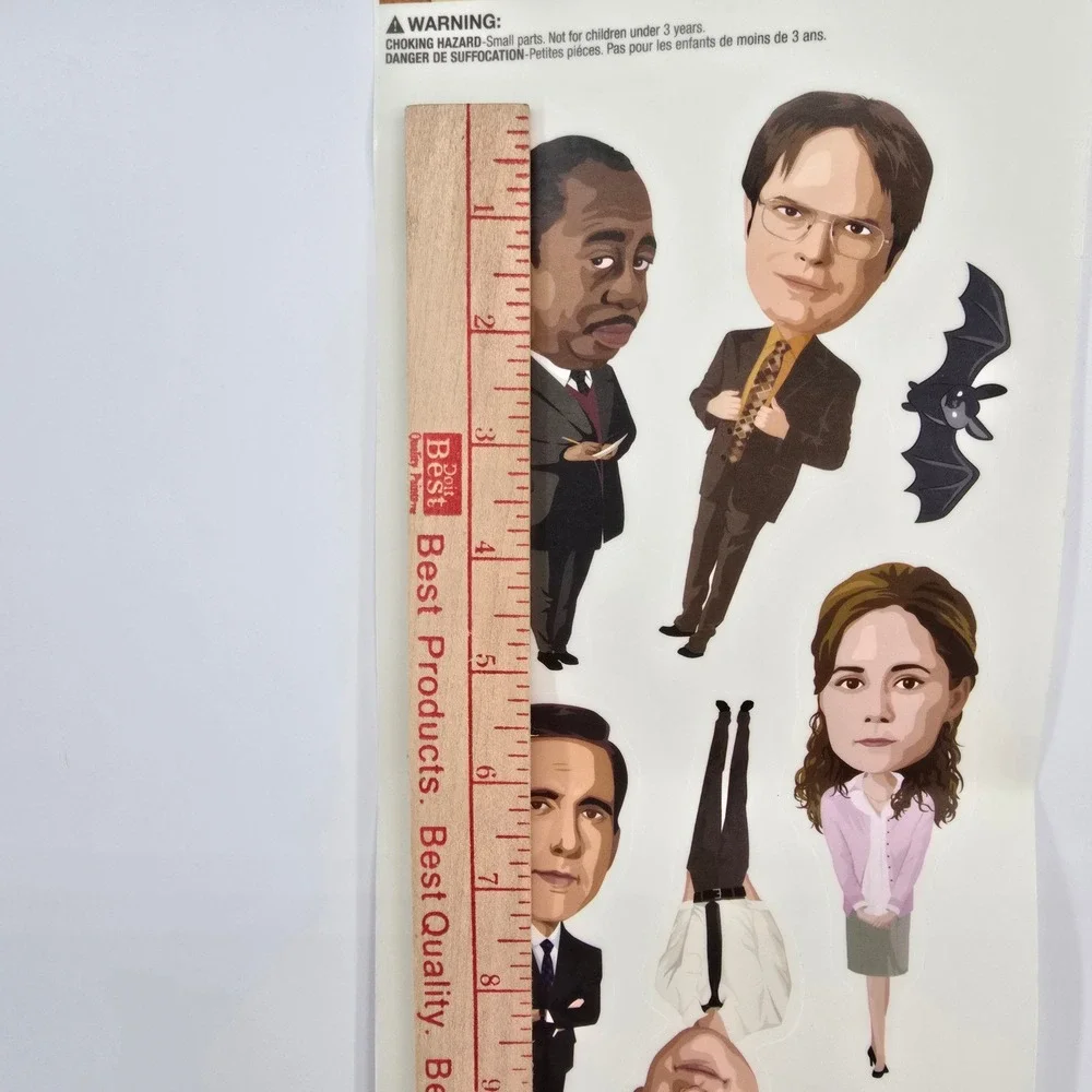 The Office‎ Wall Decals RoomMates Dunder Mifflin Michael Dwight Jim Pam 5 Sheets